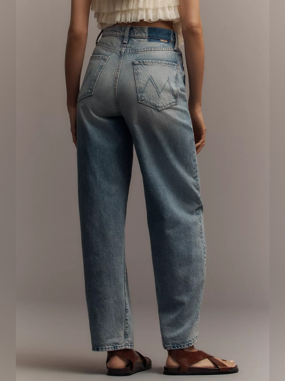 MOTHER Fangirl Button Skimp Jeans in Blinded By The Light 25
